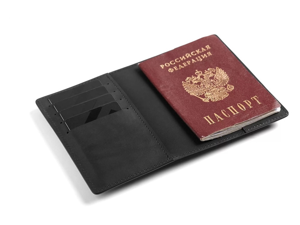 Обложка для паспорта Нит, черный-2
