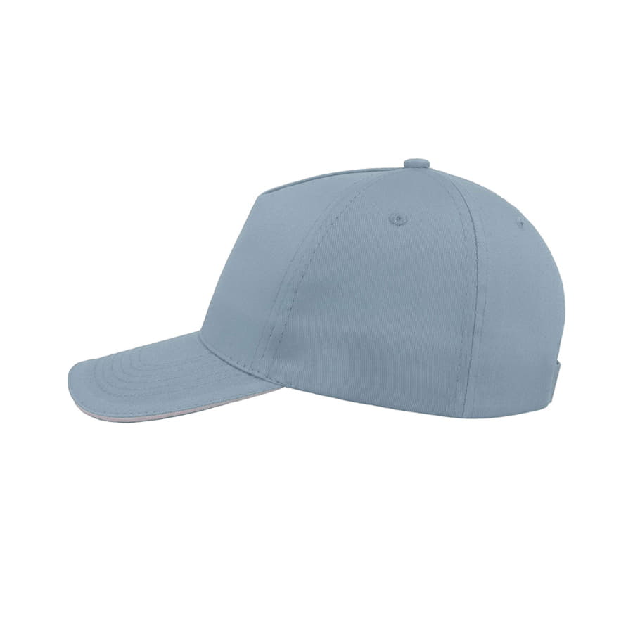 Бейсболка START FIVE SANDWICH, 5 клиньев, застежка на липучке, светло-голубой-2