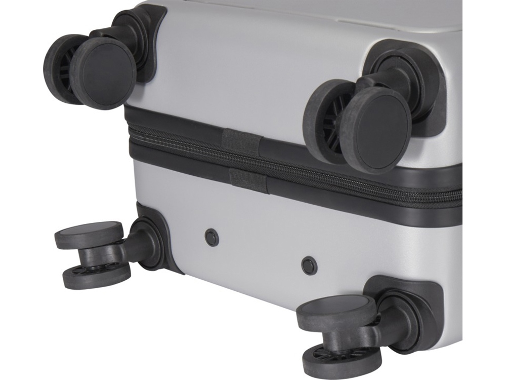 Rover Pro 20-дюймовый чемодан на колесах из материалов, переработанных согласно стандарту GRS, объемом 40 л - Серебряный-7