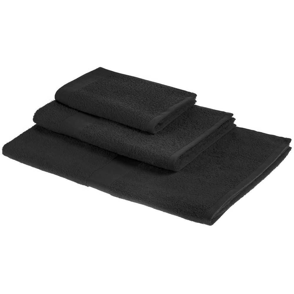 Полотенце Soft Me Light, среднее, черное-2