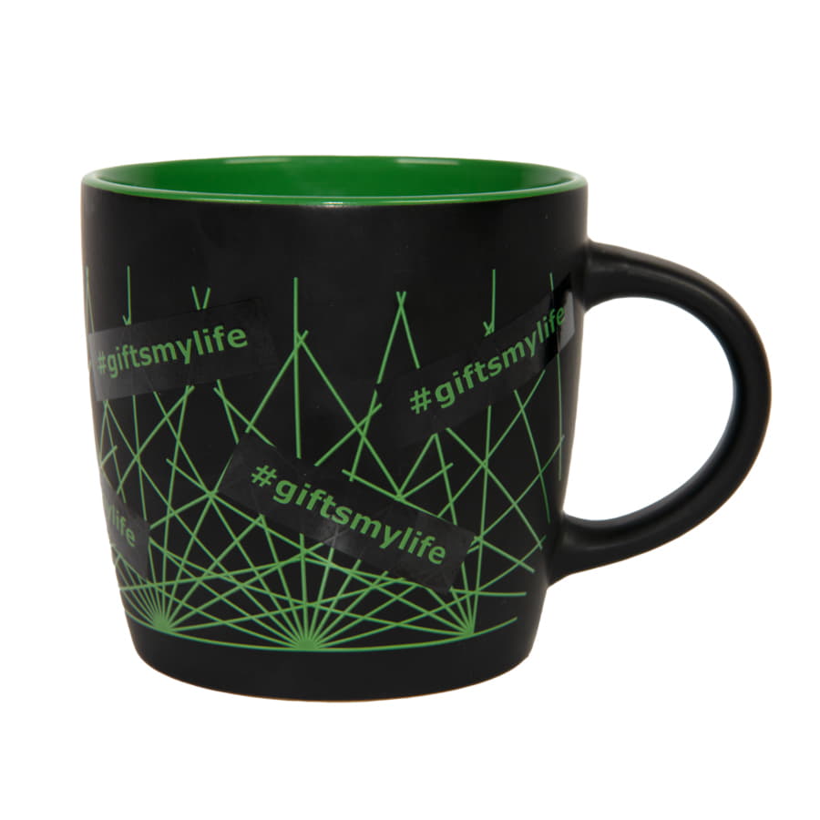 Кружка INTRO, черный, зеленое яблоко-3