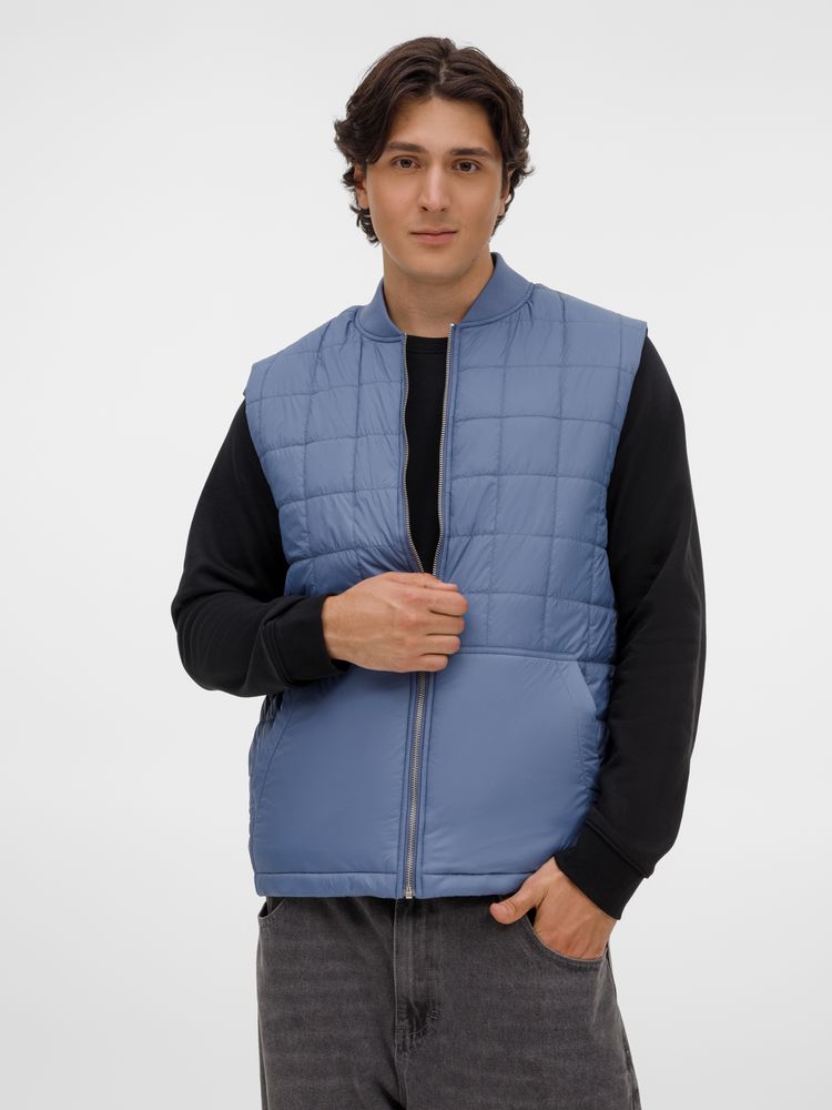 Жилет унисекс Warmbridge, синий (джинс)-2