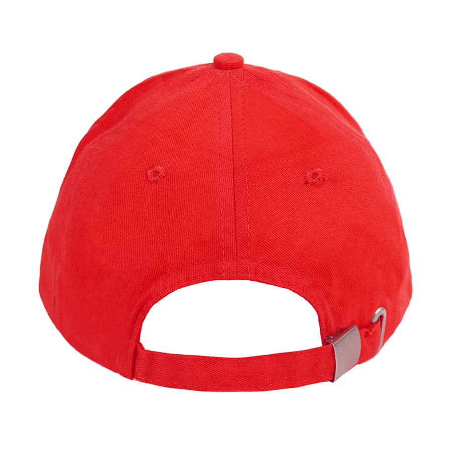Бейсболка OPTIMA S, 5 клиньев, металлическая застежка, ярко-красный-4