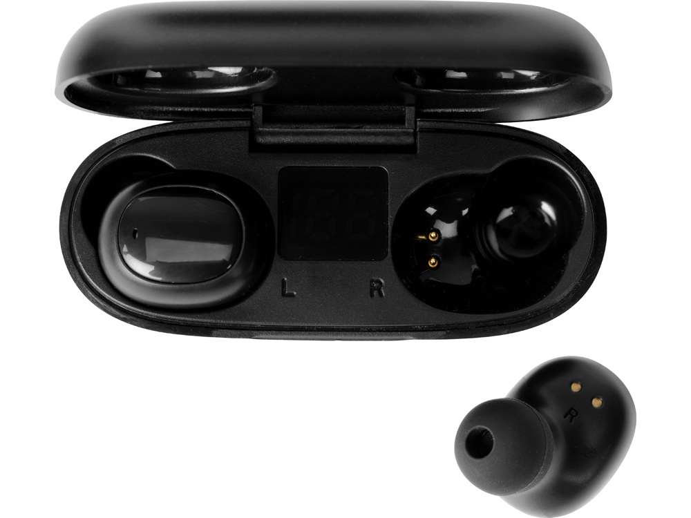 Беспроводные наушники TWS в кейсе Volts. Evolt, черный, пластик-4