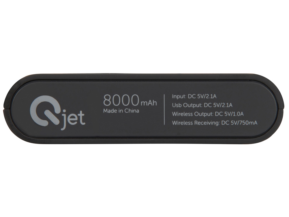 Портативный набор с беспроводным зарядным устройством (power bank) Force, 8000 mAh-8