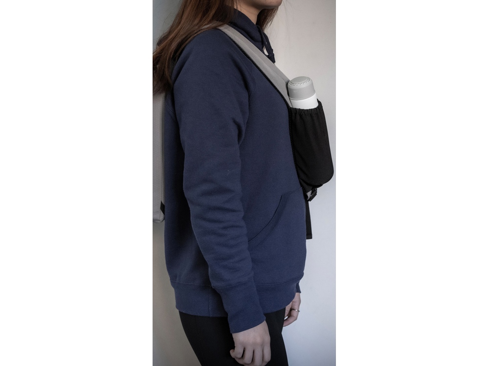 Сумка-слинг Nomad на одно плечо из водостойкого переработанного пластика, серый-8