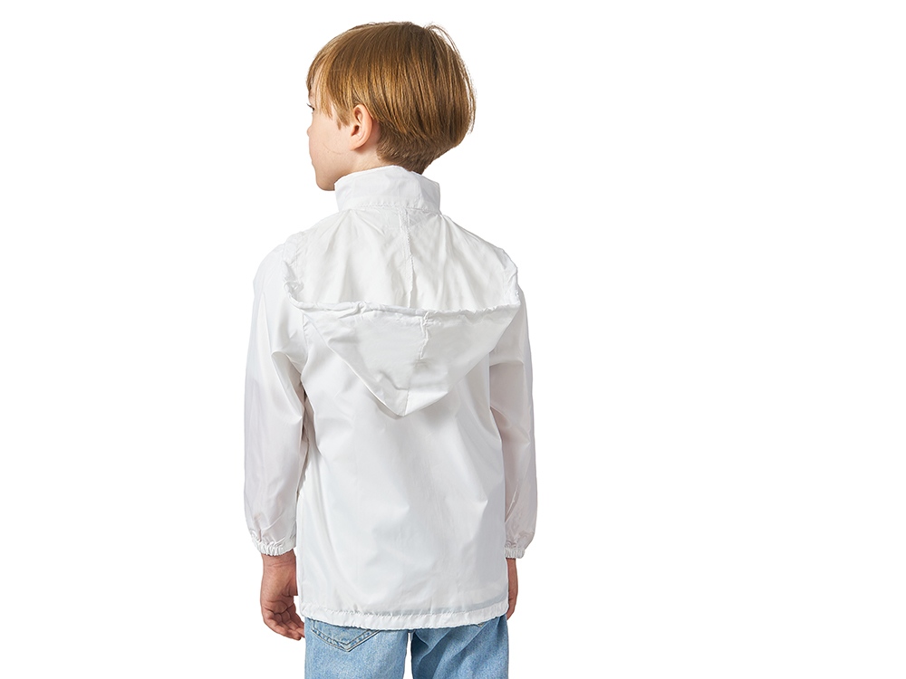 Ветровка Miami детская с чехлом, белый-1
