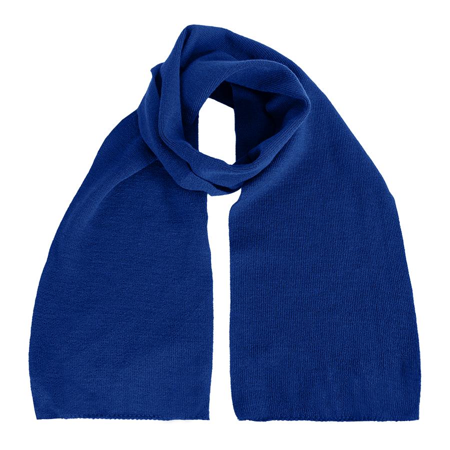 Шарф вязаный NORD, ярко-синий-0