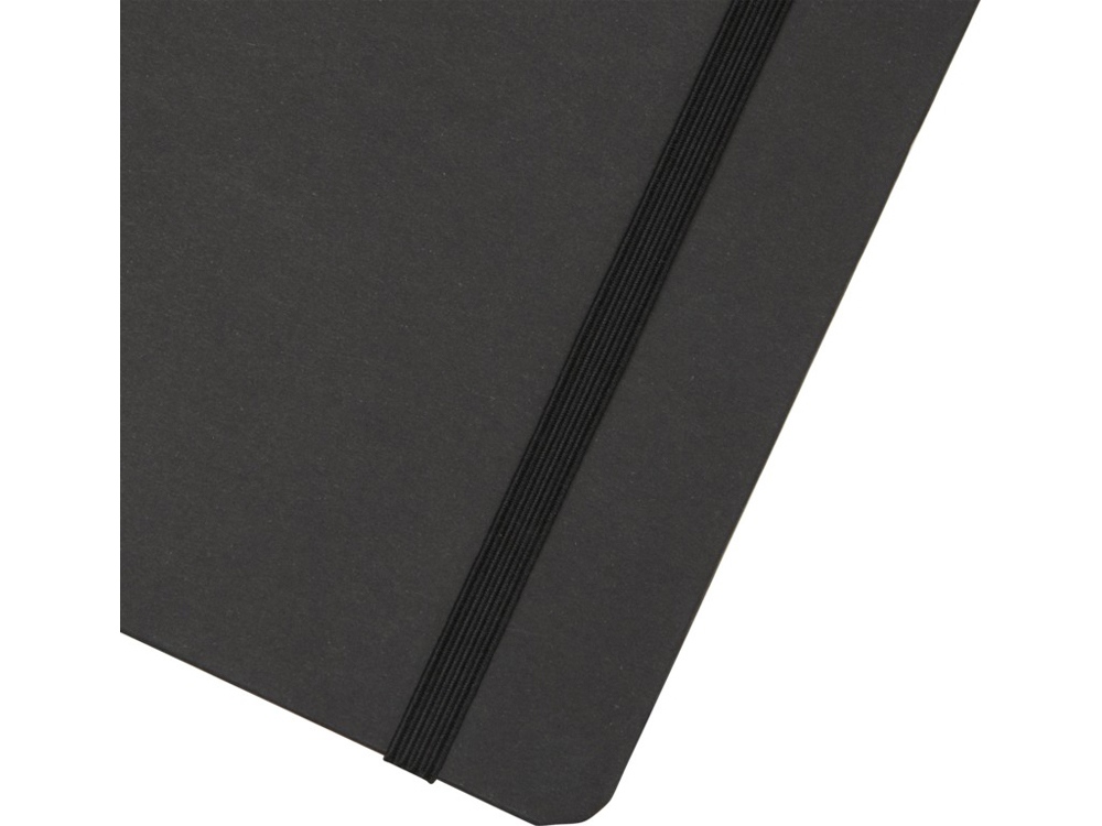 Holm блокнот формата А5 из каменной бумаги с линованными страницами - сплошной черный-4