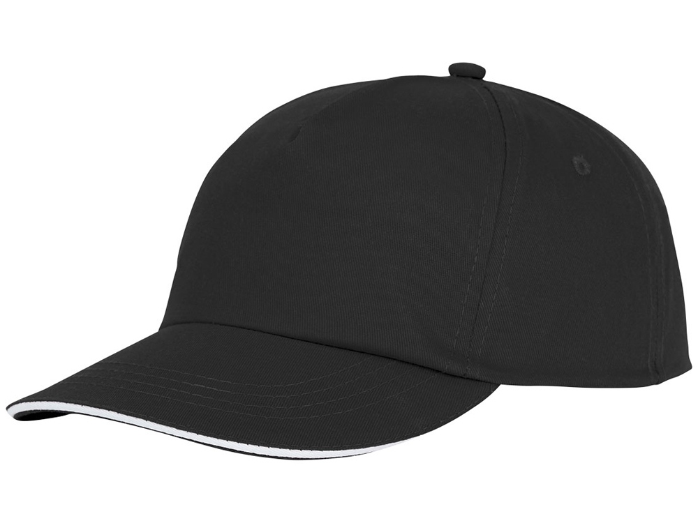 Пятипанельная кепка-сендвич Styx, черный-0
