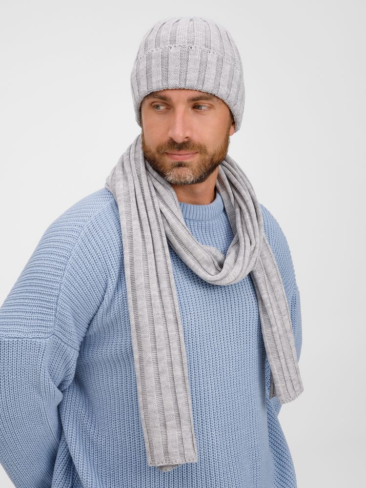 Шарф Metelitsa, серебристо-серый меланж-2