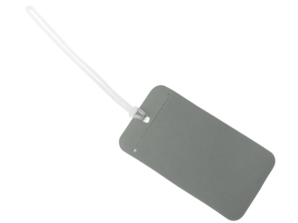 Багажная бирка Favor на силиконовой петле, серый-1