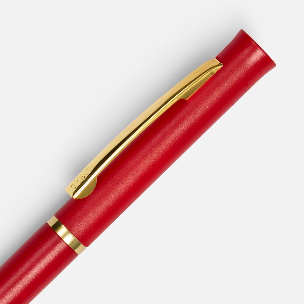 Ручка шариковая Euro Gold, красная-3