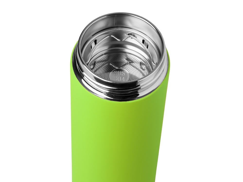 Вакуумный термос Vacuum Flask C1, soft touch, 420мл, зеленое яблоко-7