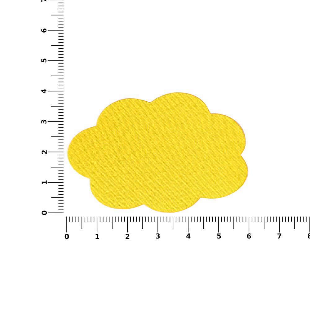 Наклейка тканевая Lunga Calum, L, желтая-1