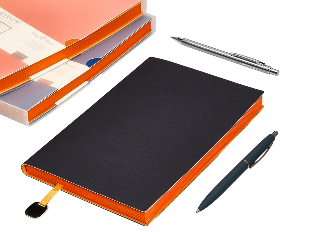 Ежедневник А5 недатированный Mercury, темно-синий Navy-9