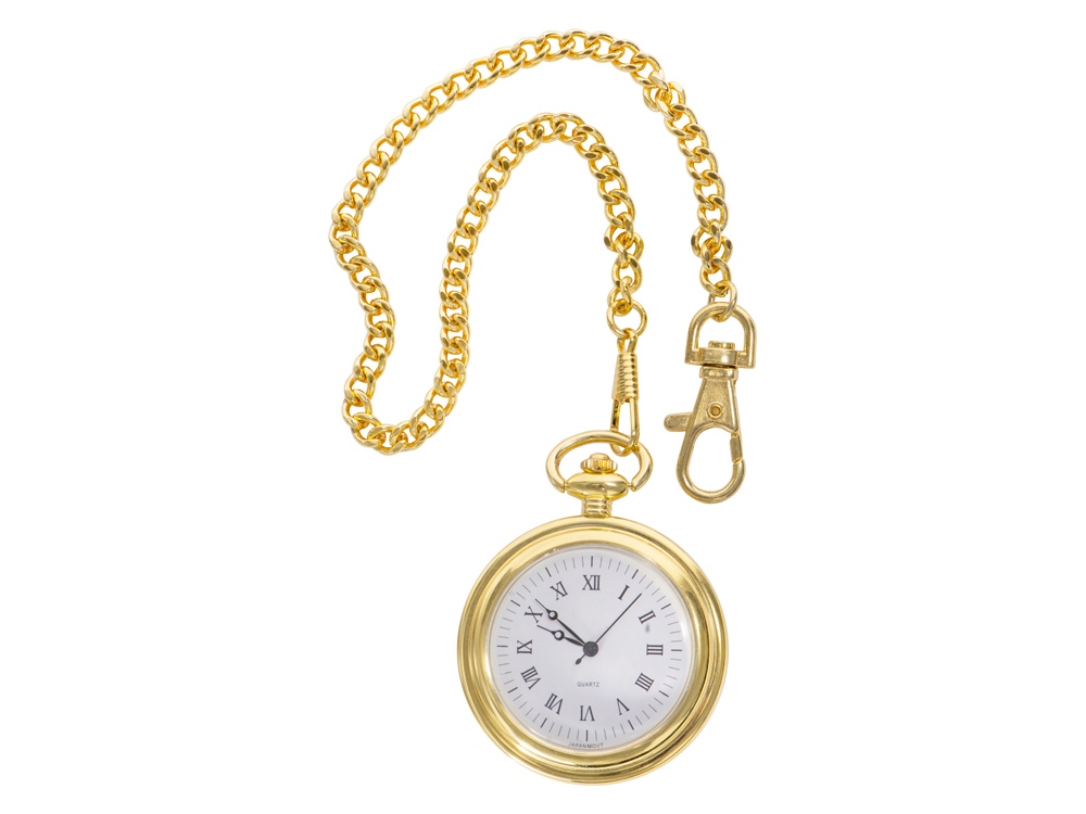 Часы Магистр с цепочкой на деревянной подставке, золотистый/черный (без шильда)-2