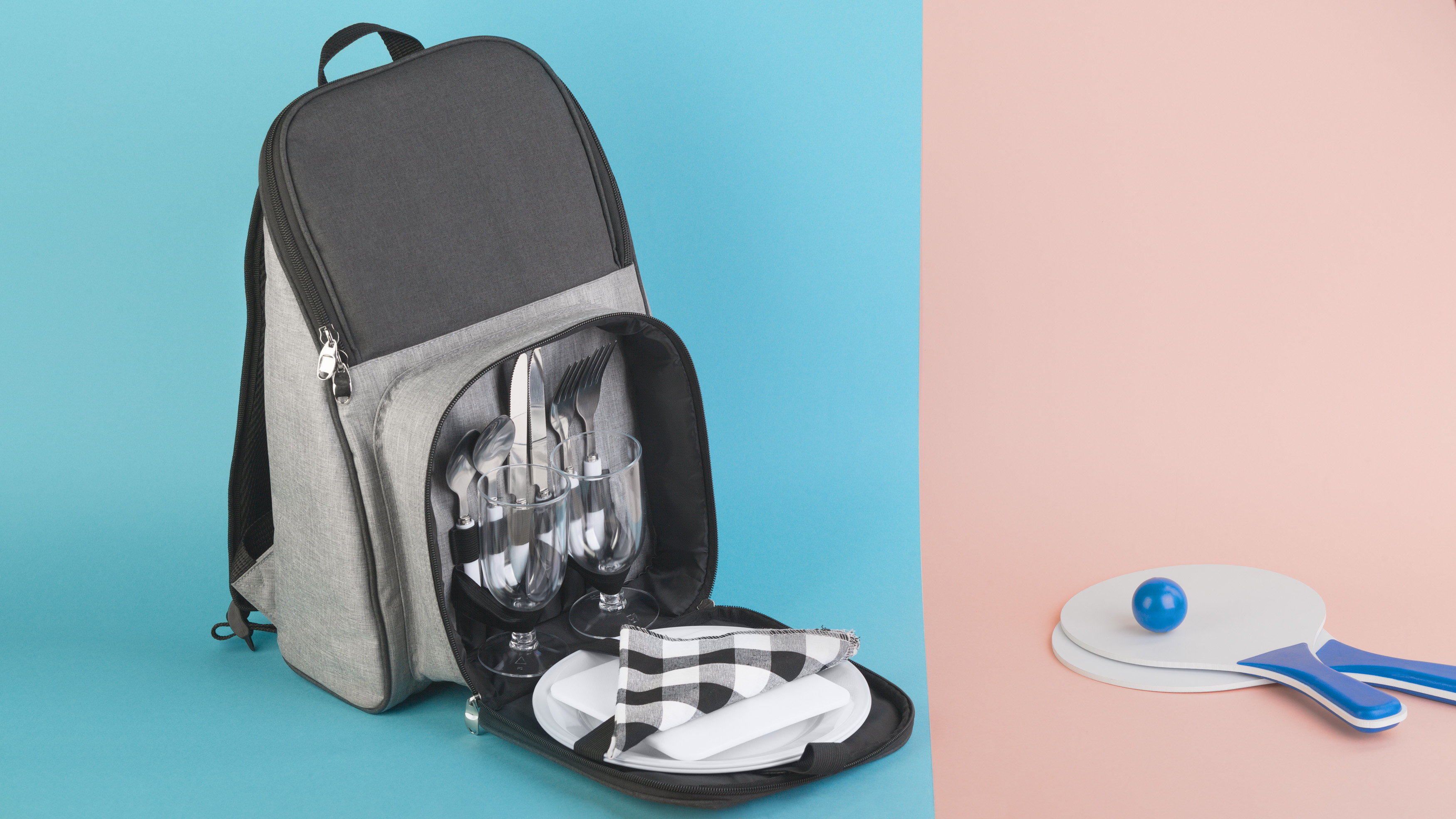 Набор для пикника "Кения" на 2 персоны с холодильным отделением-4