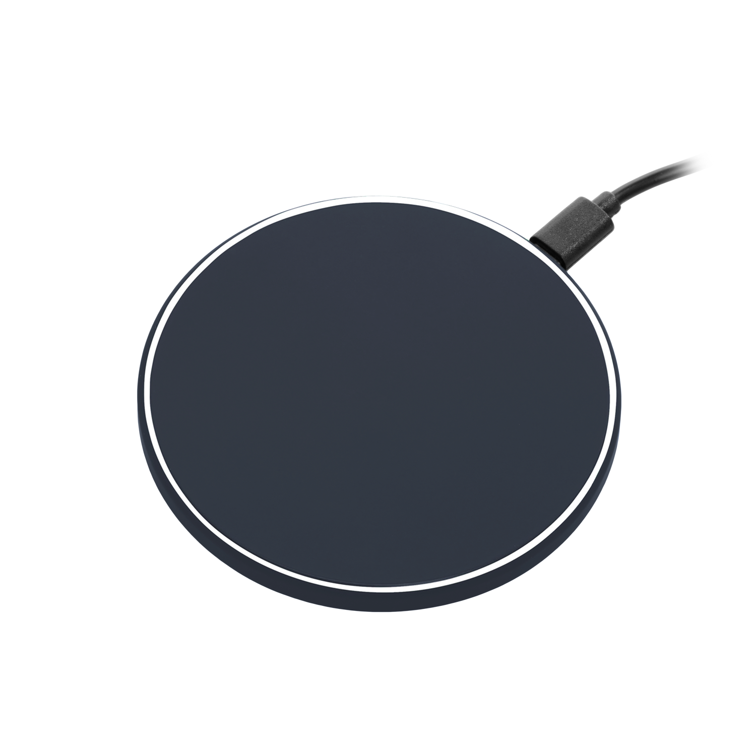 Беспроводное зарядное устройство с подсветкой 15W Auris, синее-0