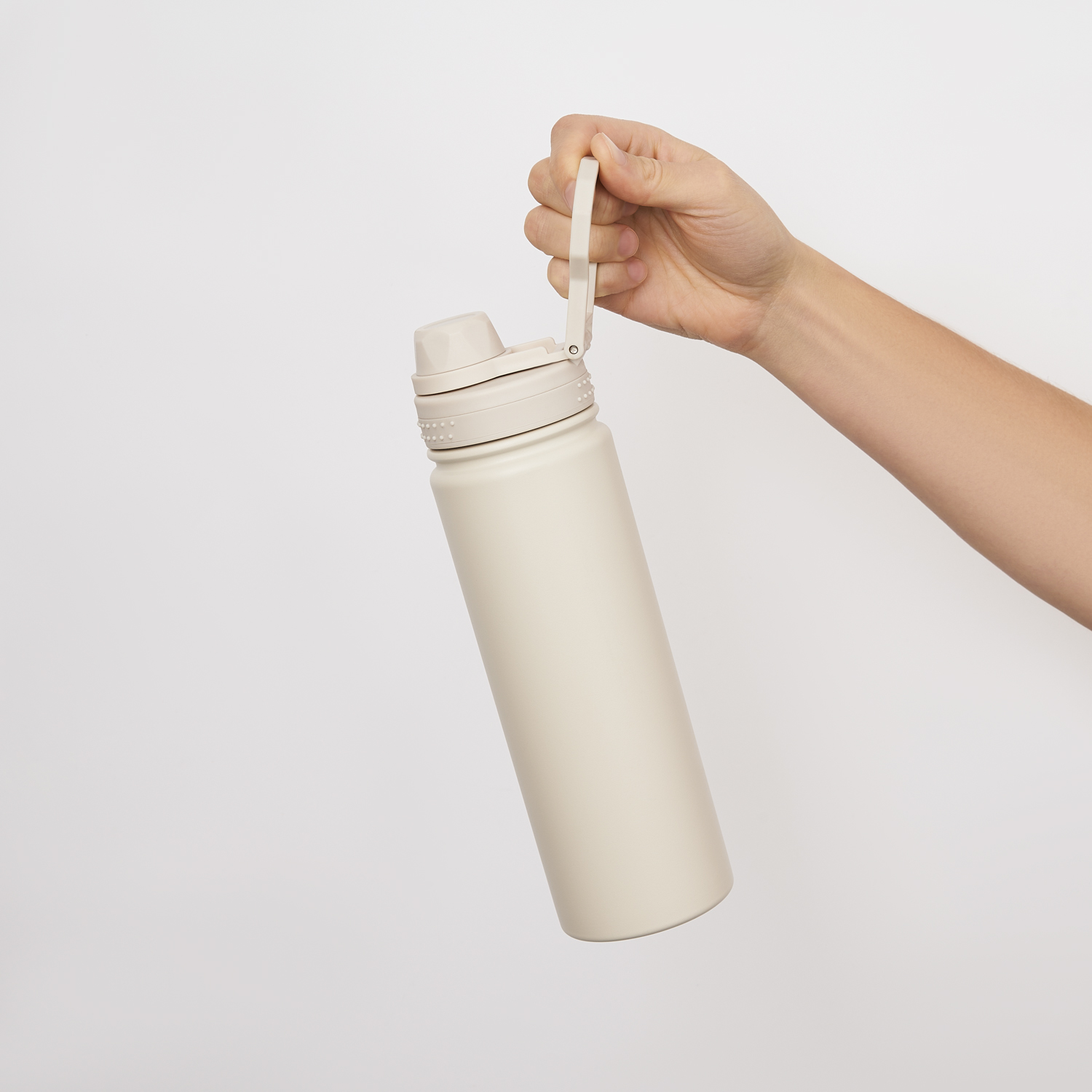 Термобутылка вакуумная герметичная Савона, бежевая-13