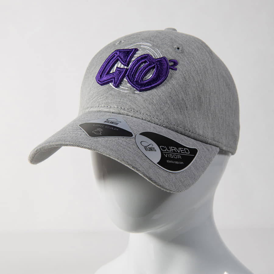 Бейсболка UNI-CAP PIQUET, без панелей и швов, без застежки, серый-5