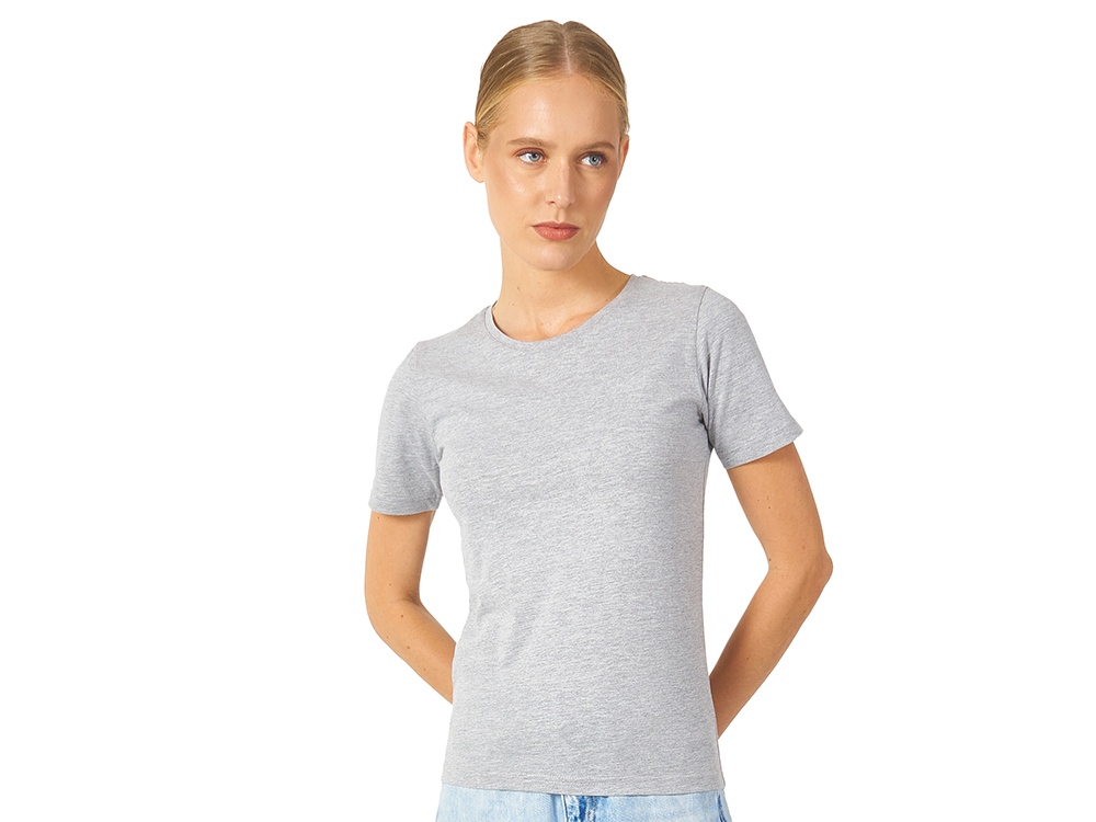 Футболка Heavy Super Club женская, серый меланж-0
