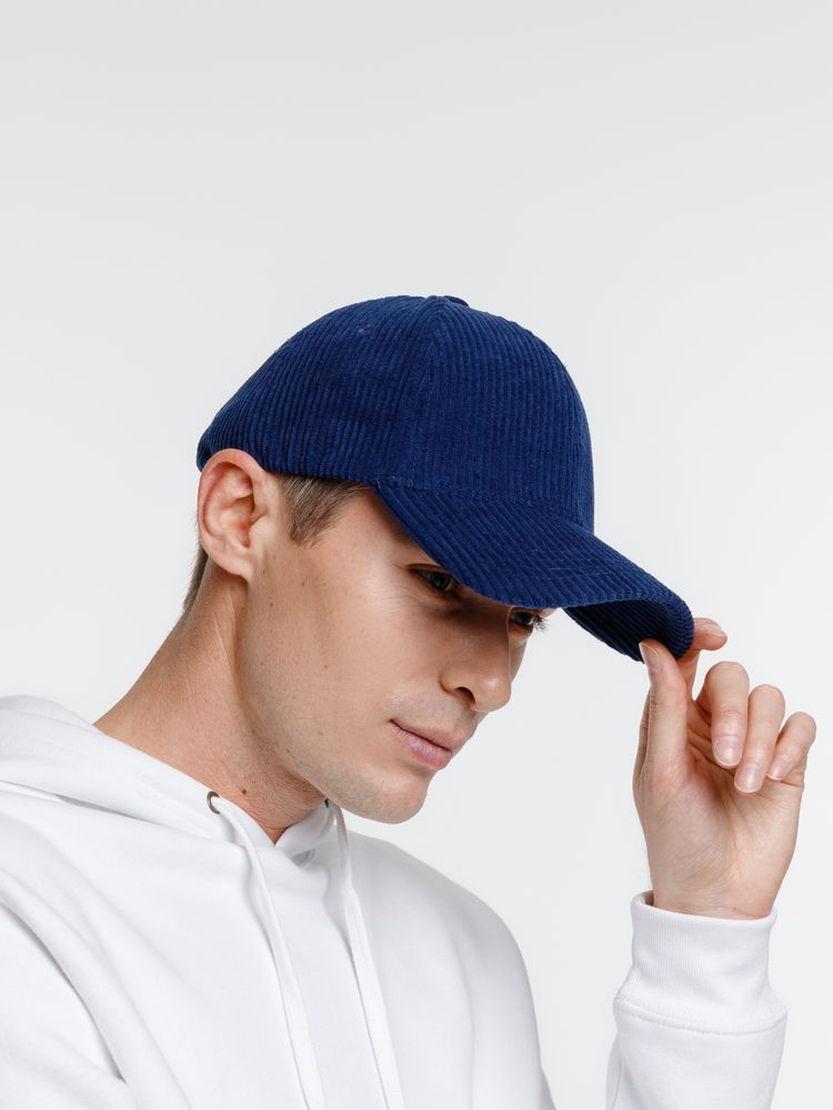 Бейсболка Soft Core, темно-синяя-6