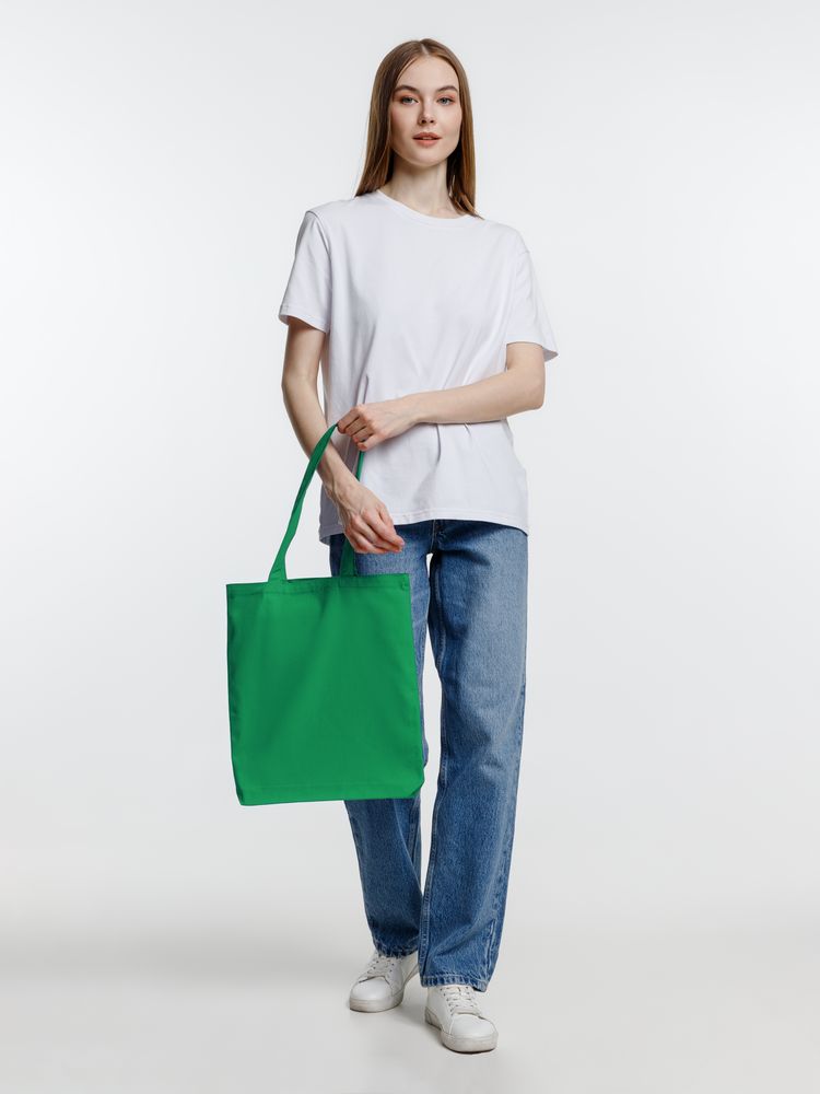 Холщовая сумка Strong 210, зеленая-5