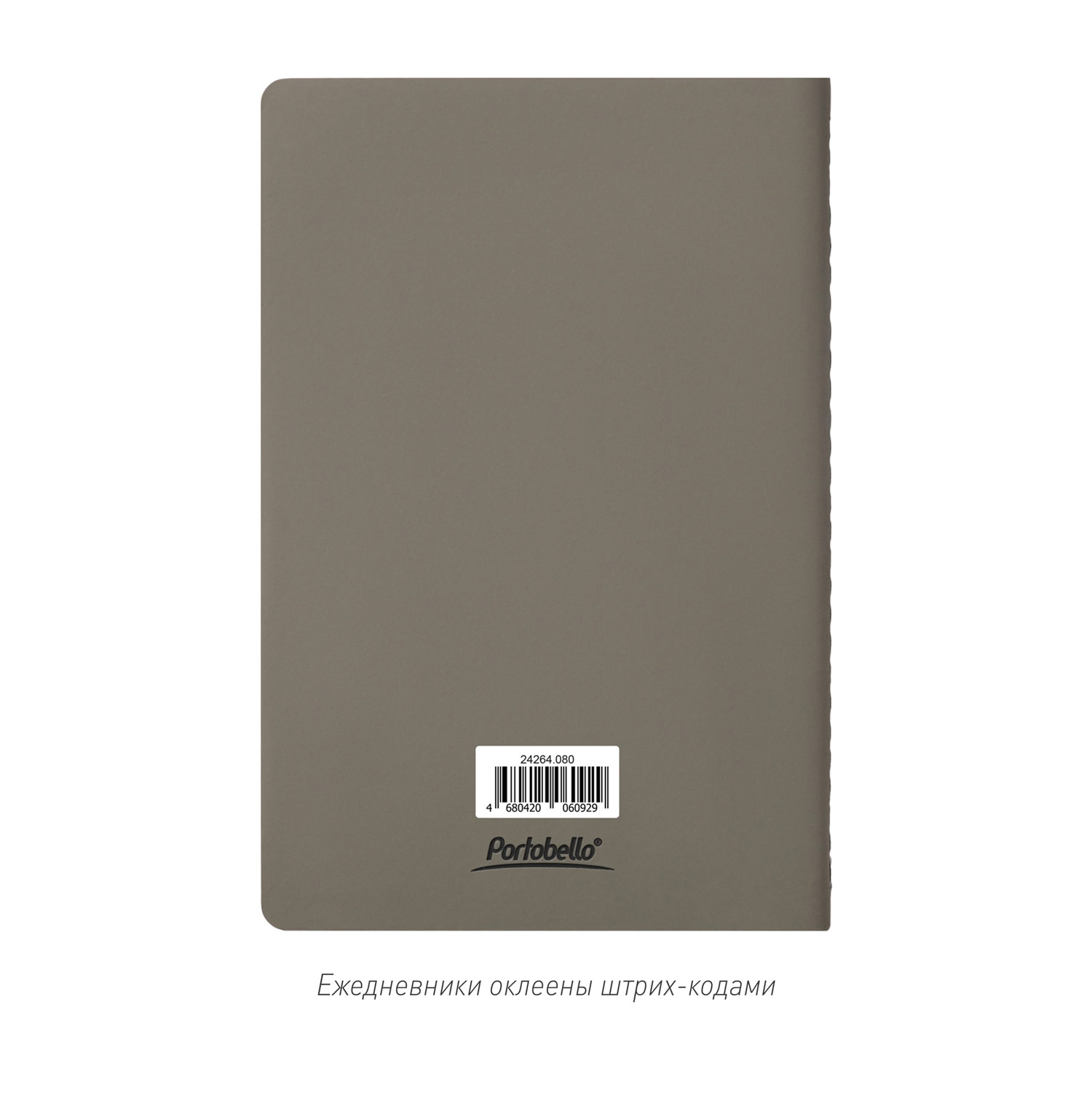 Блокнот Альфа Слим (Alpha slim), серый-15