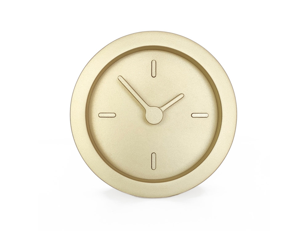 Часы настольные Sarah XXS, золотистые-0