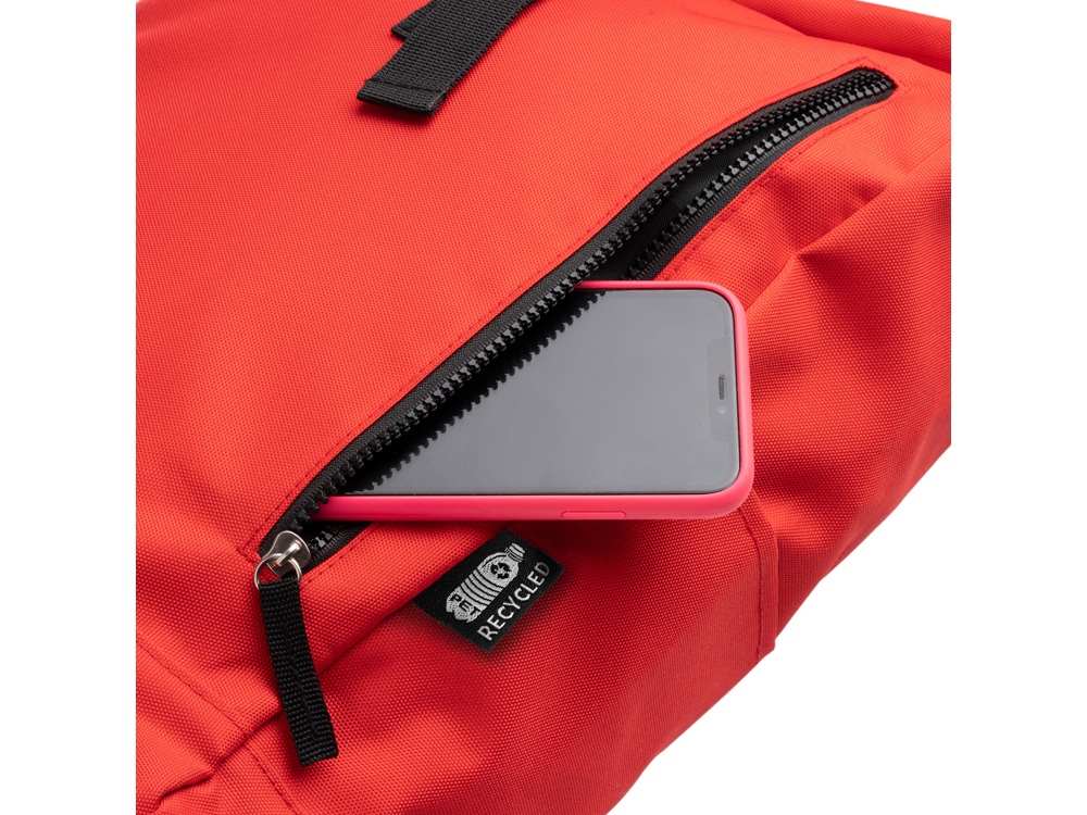 Рюкзак из RPET полиэстера DRONTE, красный-2