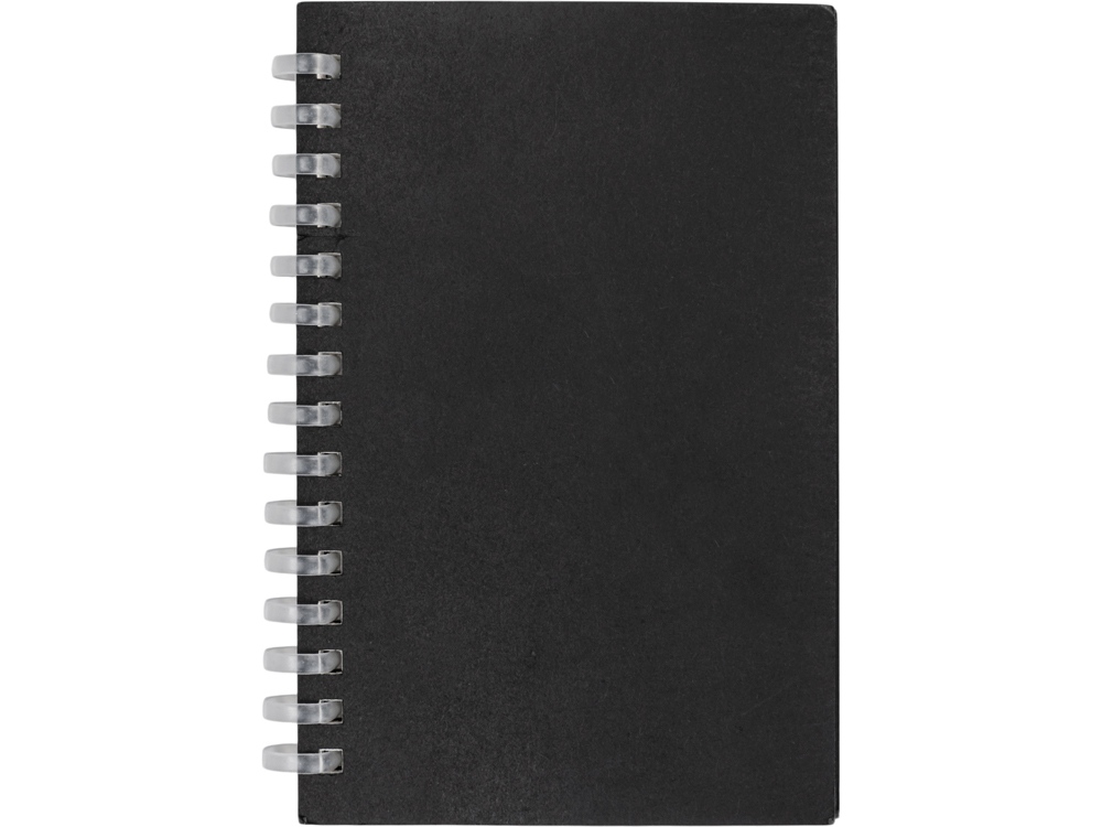 Блокнот на мягкой спирали А6 Sahara, 60 листов 70 гр/м2, черный-2