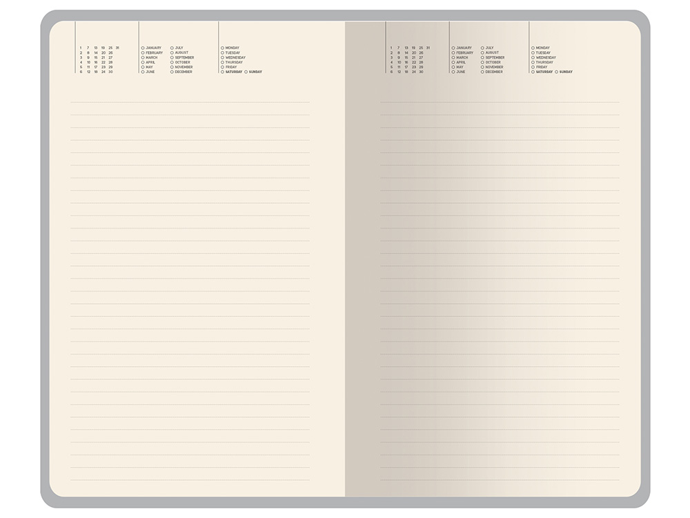Ежедневник недатированный А5 Total beige с нашивкой, бежевый-7