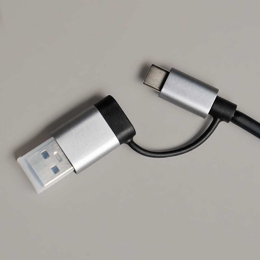 USB-хаб ROOT 8 в 1, серый, алюминий, серый-3