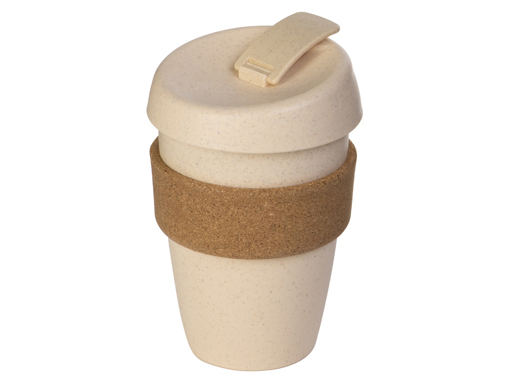 Стакан из пшеничного волокна с двойными стенками Pino, натуральный-1