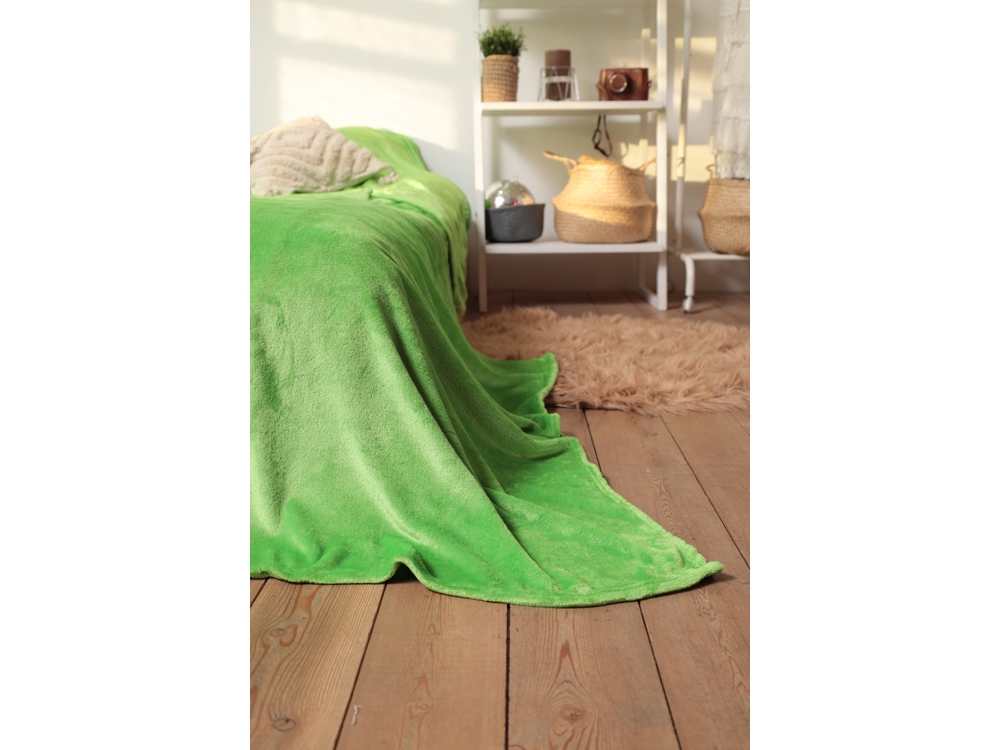 Плед флисовый Copy, зеленый-6