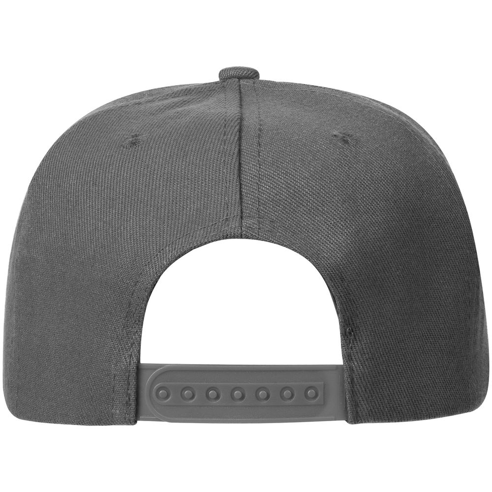 Бейсболка Snapback с прямым козырьком, серая-1