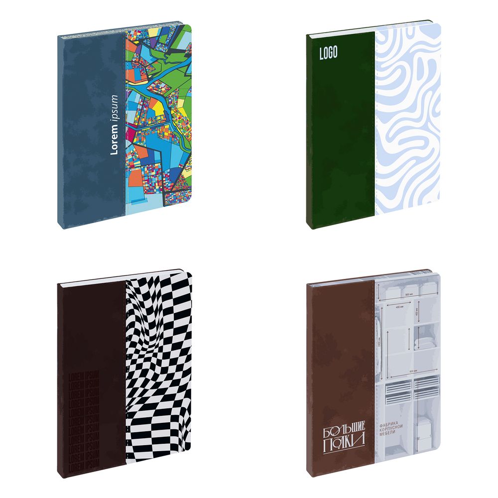 Ежедневник Kombi-1 с прямолинейной сшивкой-0