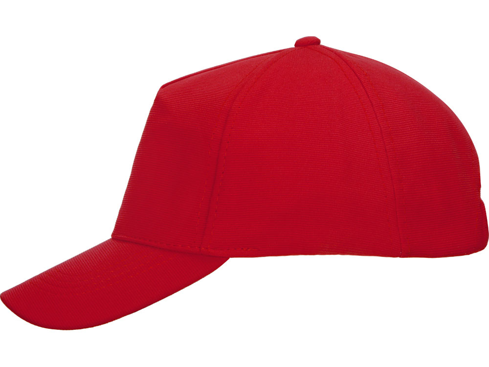 Бейсболка из структурной ткани Fargo, красный-5