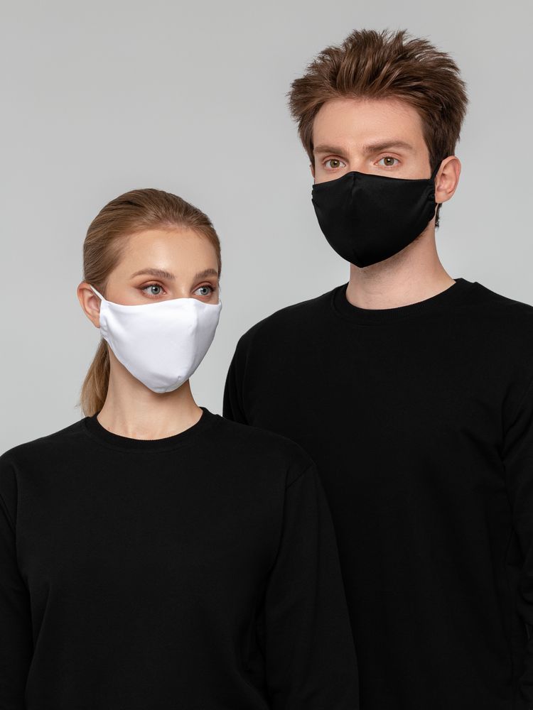 Маска для лица, черная-4