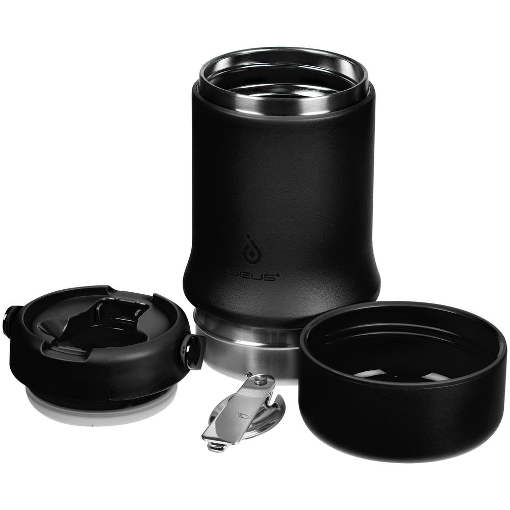 Термос для еды Tabenodo, черный-7