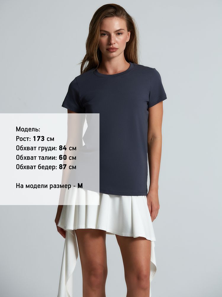 Футболка женская T-bolka Lady, темно-серая (графит)-2