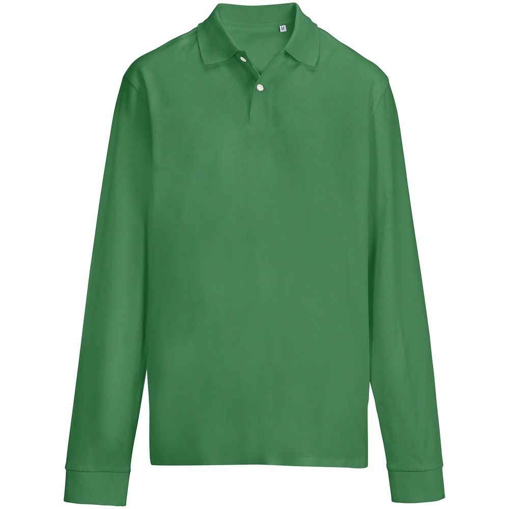 Рубашка поло унисекс с длинным рукавом Pacific LSL, ярко-зеленая-1