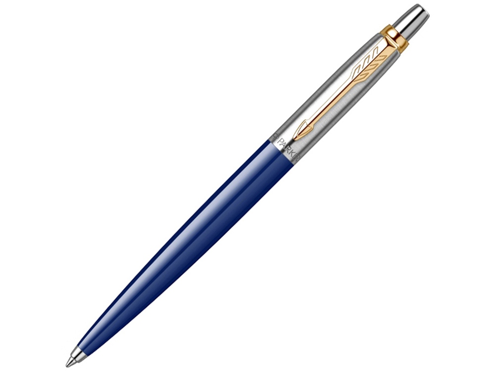 Шариковая ручка Parker Jotter K160, цвет: Blue/GT, стержень: M, цвет чернил: blue, в подарочной упаковке.-0