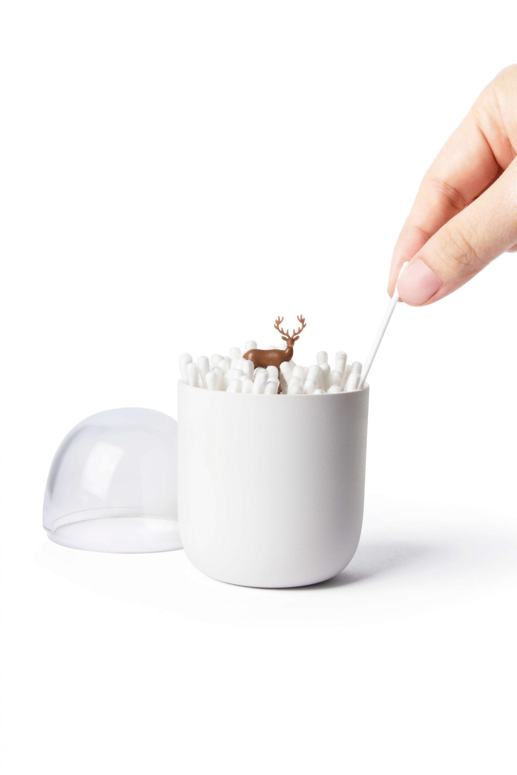 Контейнер для ватных палочек Deeryard, Белый-1