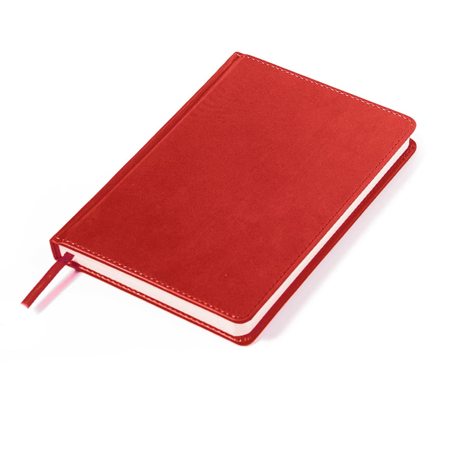 Ежедневник недатированный Campbell, формат А5,  в линейку, красный-3