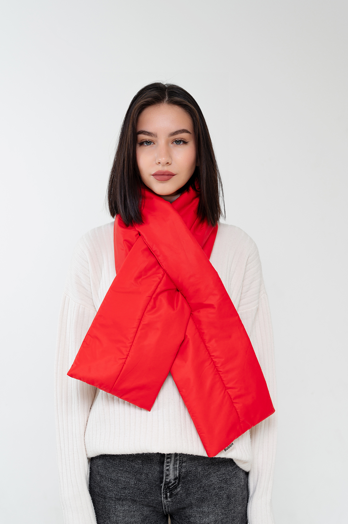 Шарф Bubble (красный)-4