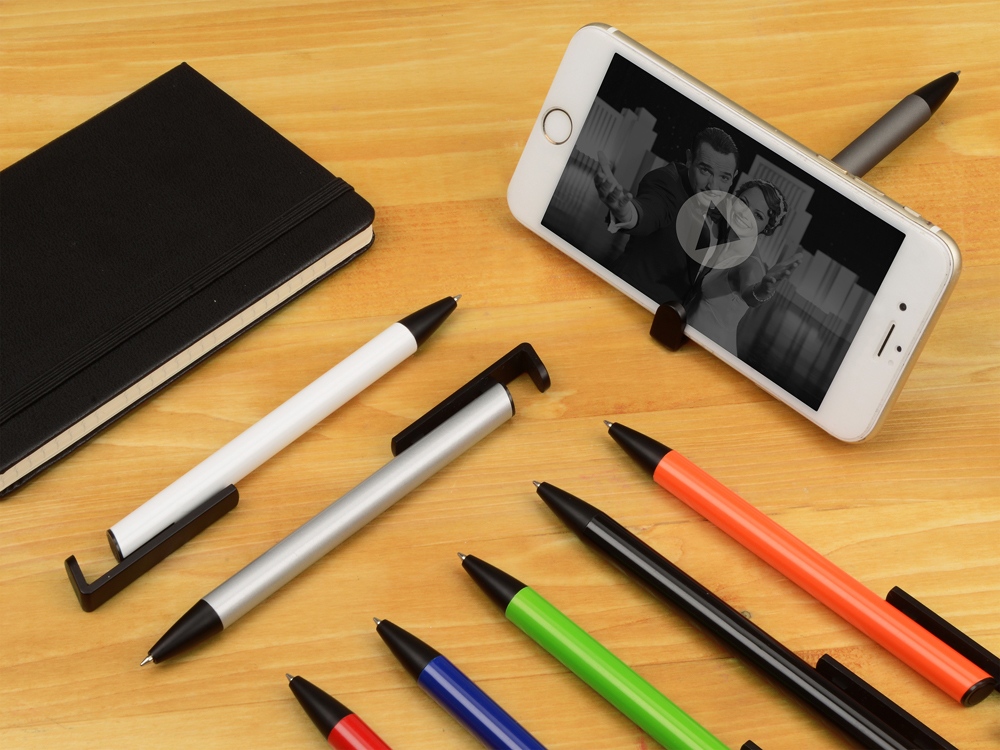 Ручка-подставка шариковая Кипер Металл, красный-5