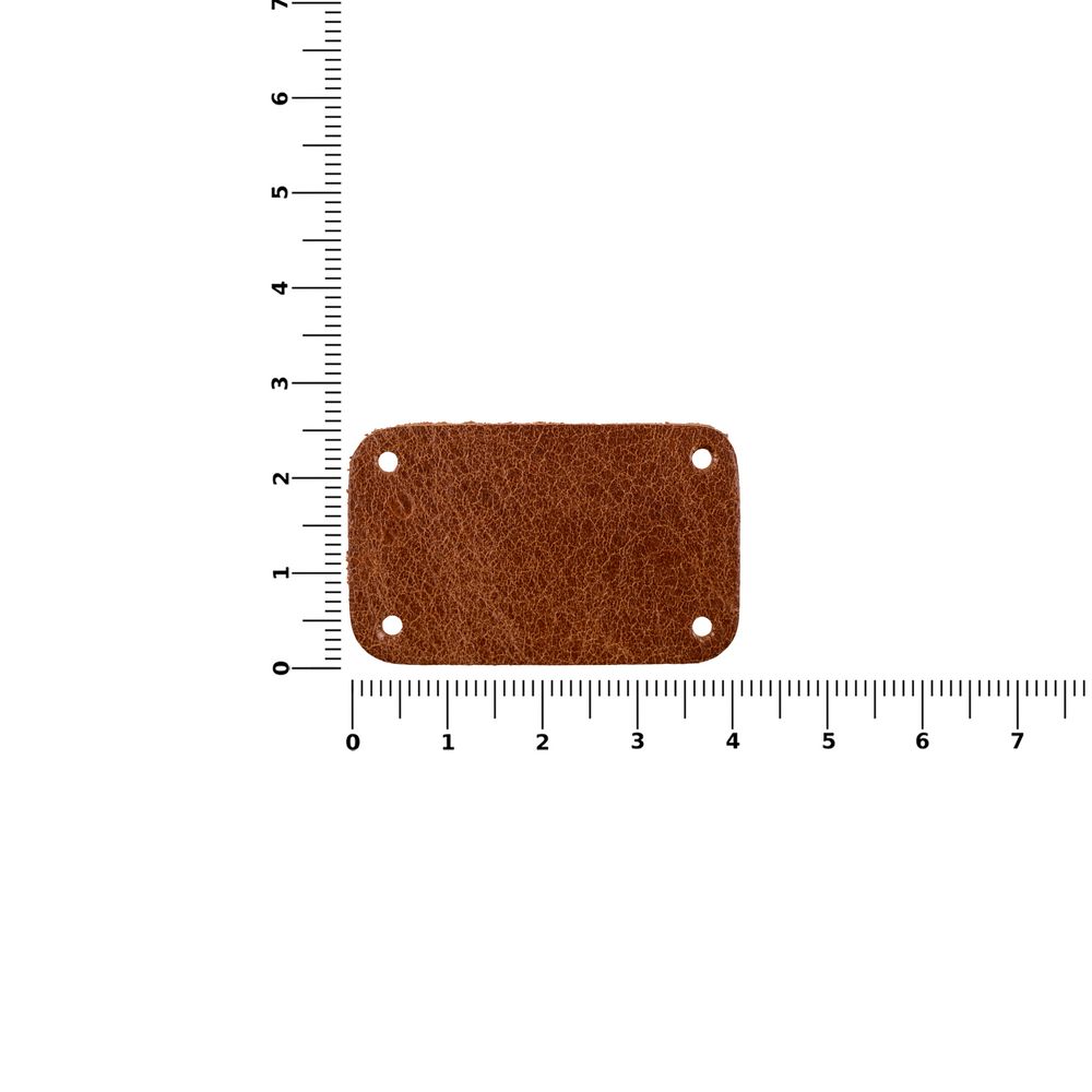 Лейбл кожаный Beta, S, горчичный-1