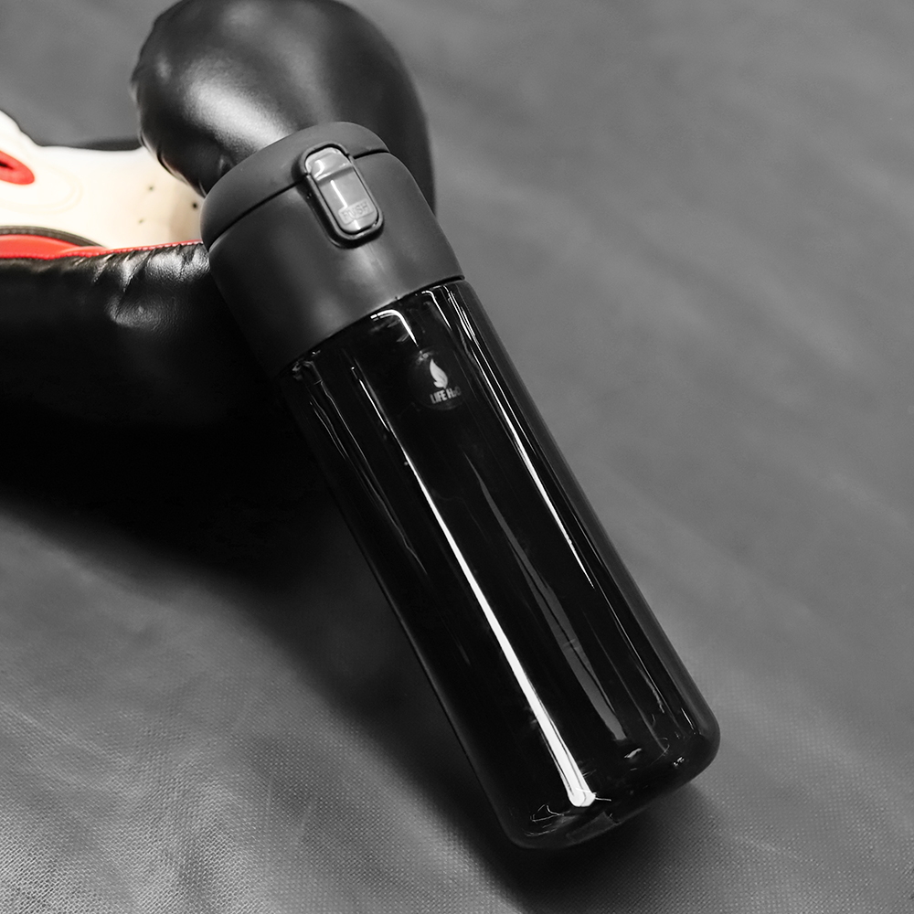 Пластиковая бутылка Fosso, Черный-5